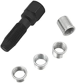 ZKTOOL 14mm Cylinder Head Rethreaded Kit, Spark Plug Thread Repair Kit,14mm Reamer Cylinder Thread Repair Tool,Spark Plug Rethreader Kit,4 Thread Insert. M14 x 1.25