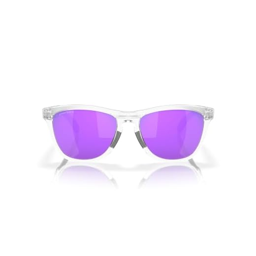 Óculos de Sol Oakley Frogskins Range 0OO9284 928412 Tam 55 / Transparente - Lentes Prizm Violet