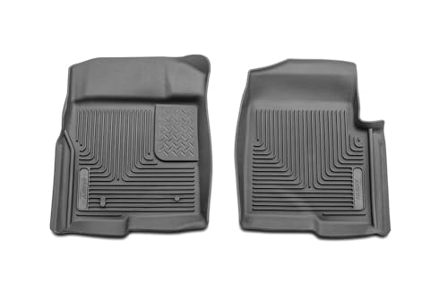 Husky Liners X-act Contour Floor Mats | Fits 2009-2014 Ford F-150 All Cabs w/Out Manual Shifter | Front Row, 2-pc Black - 53311