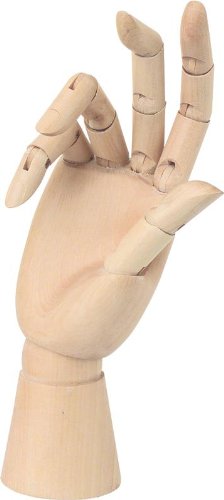 Wooden Hand 25cm female right