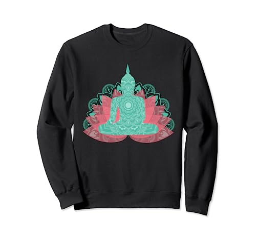 Buddha Mandala | Camiseta de yoga budista espiritual Om New Age Sudadera