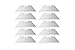 Spec Ops Tools Utility Knife Blades, 10-Pack, 3% Donated to Veterans, Silver