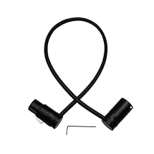 1.3FT XLR Male to XLR Female Mic Cable - Adjustable Angle, Low Profile, 3 Pin Balanced Shielded Mic Cord