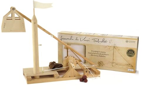 Pathfinders Stem Kits- Leonardo Da Vinci Trebuchet kit- Stem Toy Catapult kit dyi Wooden Building Toy Engineering kit- 3D Puzzle DIY- Physics Toy Science Kits for Kids Age 12-14