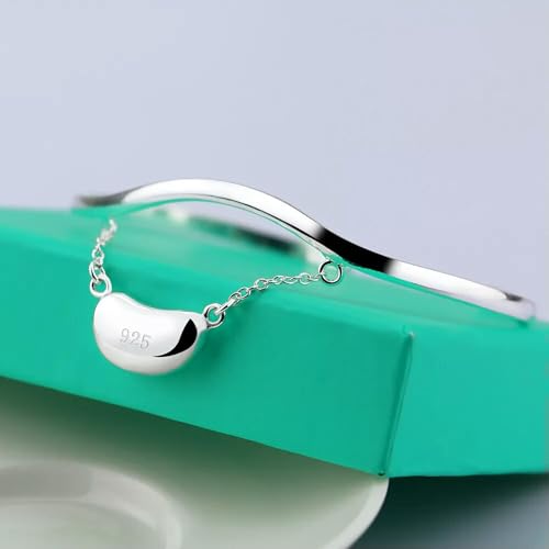 Bijoux pour femmes bracelet ouvert argent 925 jolis pois idée cadeau idéal