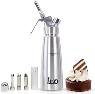 Impeccable Culinary Objects (ICO) ICO004 Cream Whipper, Stainless Steel Professional Siphon Dispenser for Mousses, Espumas, Hot and Cold Aerated Sauces and More