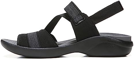 BZees Womens Chance Strappy Sandal Black 7.5 W | Image 4
