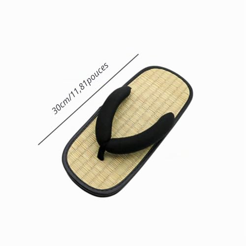 Dickly Sabots Japonais Tongs Confortables pour Hommes,Tongs Été, Tongs Plage Antidérapants, Sandales Décontractées à Bout Ouvert, Chaussures Japonaises pour Été, 30cm pour 44 45 – vue 4