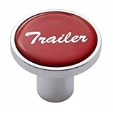 United Pacific 23233 - Air Brake Valve Control Knob - 'Trailer', Red Glossy Sticker