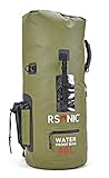 Maße: 75x45x45cm RSonic wasserdichter Rucksack Seesack Packsack Dry Bag Wanderrucksack 40L grün