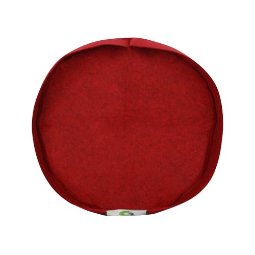 Image of Geo Fabric Grow Bags for Plants 18X4 Inch (Pack of 10) | 400 GSM Heavy Duty UV-Protected Round Maroon Colour Plant Bags for Terrace and Vegetable Gardening | Strong & Reusable|