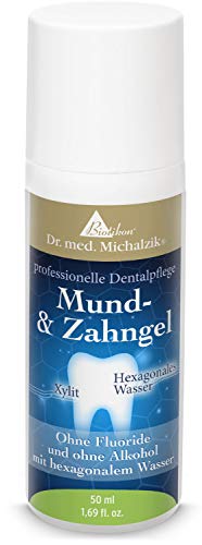 Mund- & Zahngel Dr. med. Michalzik - Professionelle Dentalpflege für Zähne und Zahnfleisch | mit Hexagonalem Wasser & Xylit | OHNE Flouride & Alkohol | ohne Zusatzstoffe - von BIOTIKON®