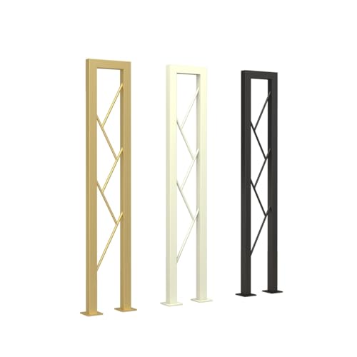 Balustres pour escalier moderne en fer blanc rigide au design carré minimaliste - 6
