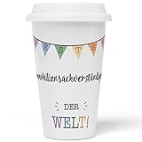 JUNIWORDS To-Go Becher mit Deckel, Bester Immobiliensachverständiger der Welt (5704016)