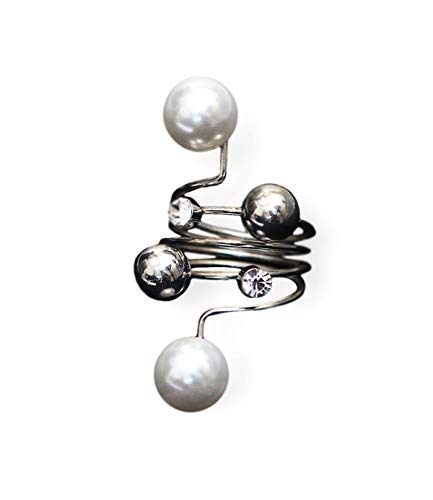 Boucles d'oreilles Goutte Blanc Perle plaqué or pour femme