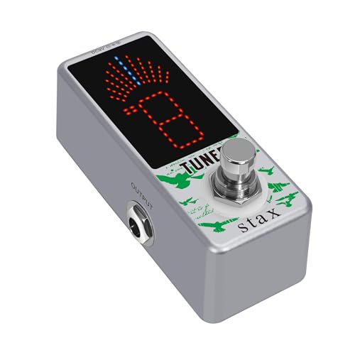 Image of Stax Guitar Tuner Pedal High Precision Tuning Pedals For Electric Guitar and Bass Accurate A‚± 1 Cent Mini Size True Bypass