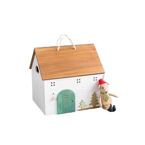 かわいいハウス【小】 収納 ボックス ハウス模様  小物 木製  収納ケース Amazon｜[Rebirth]かわいいハウス【小】 収納 ボックス ハウス模様