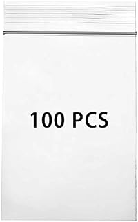Wis-Life Thickening Durable Sealing Bags, Clear Plastic Bags, Resealable Storage Pouches, Durable Multi Sizes for Kitchen Storage, Office Stationery Storage, Jewellery Packaging (b10*15cm,100pcs)
