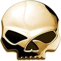 EQLEF 3D Metal Skull - Pegatina de coche y pegatinas de moto, 7