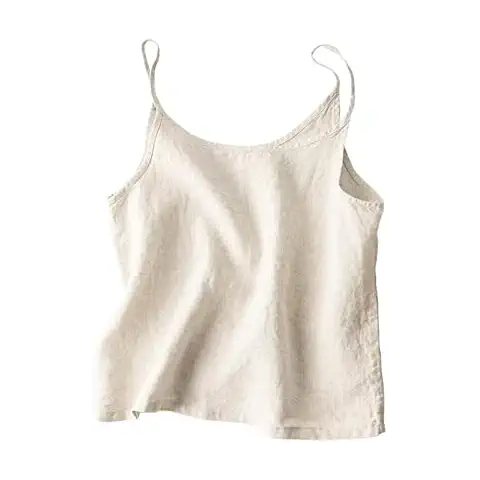 Camisole Femme SYDUZAX en Coton et Lin Cover