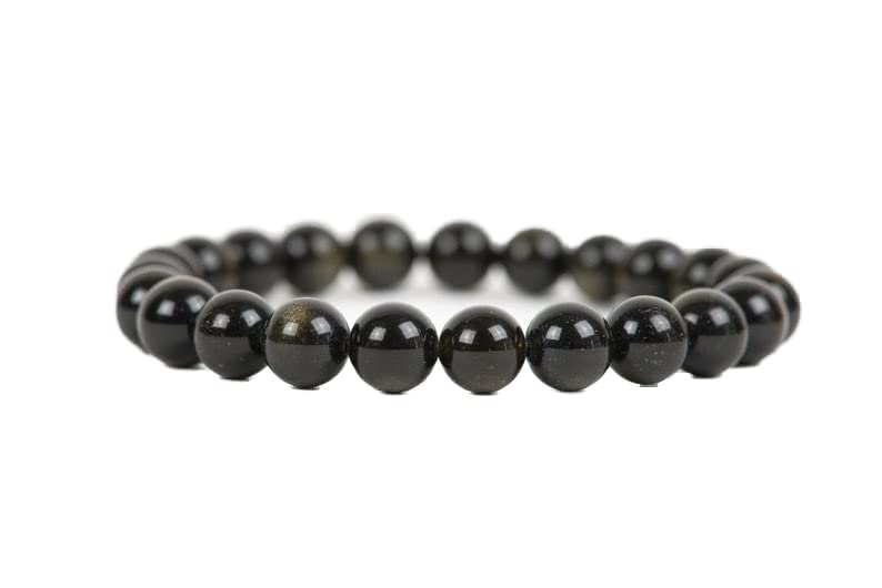 Bracelet homme et femme en obsidienne dorée pour sublimer votre style quotidien