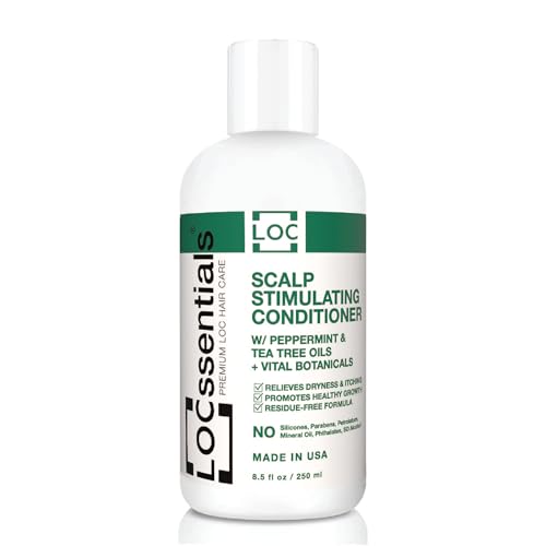 LOCssentials Scalp Stimulating Conditioner for Locs – Loc Conditioner for Dreads, Twists, Braids,...