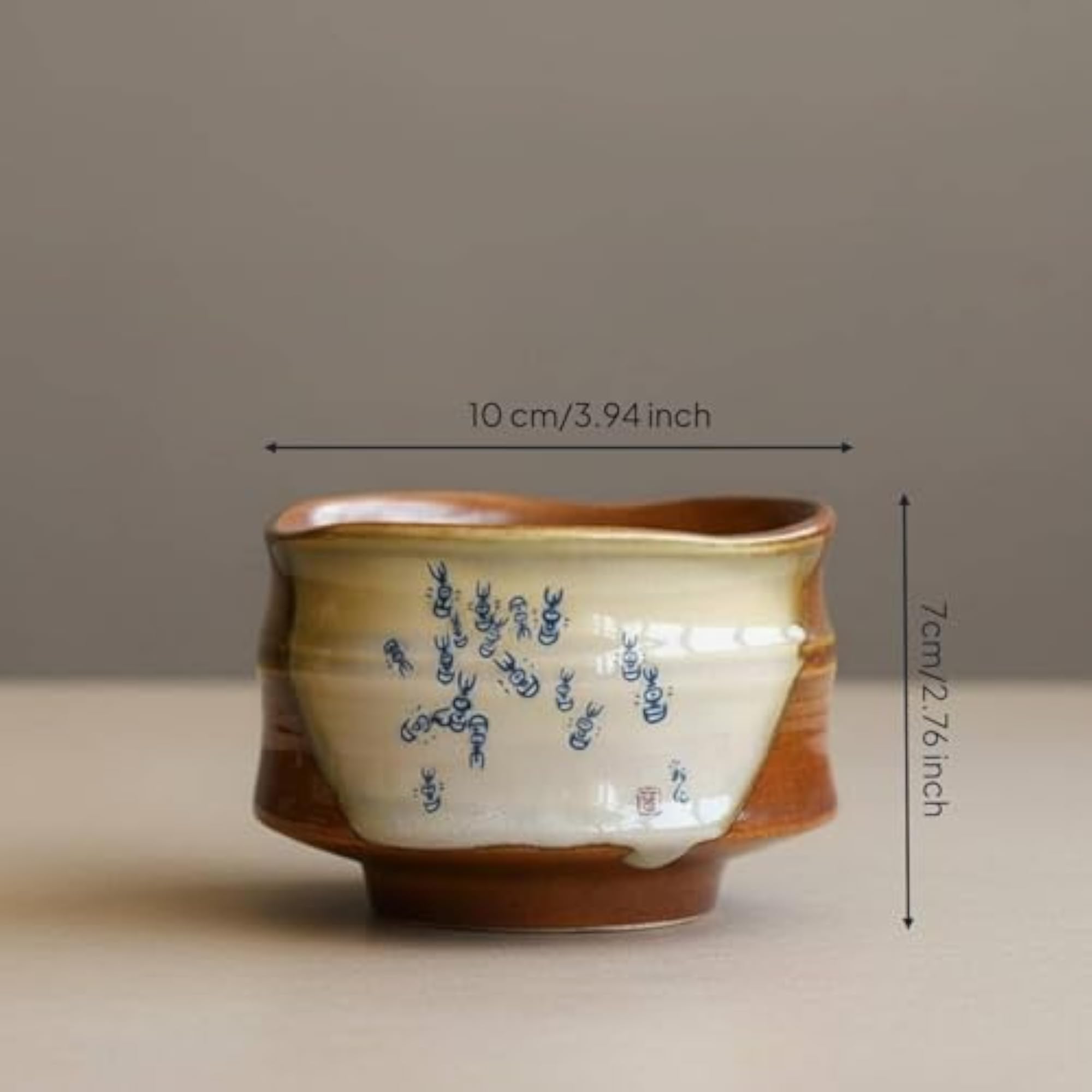 Bamboo Design Coarse Pottery Bowl