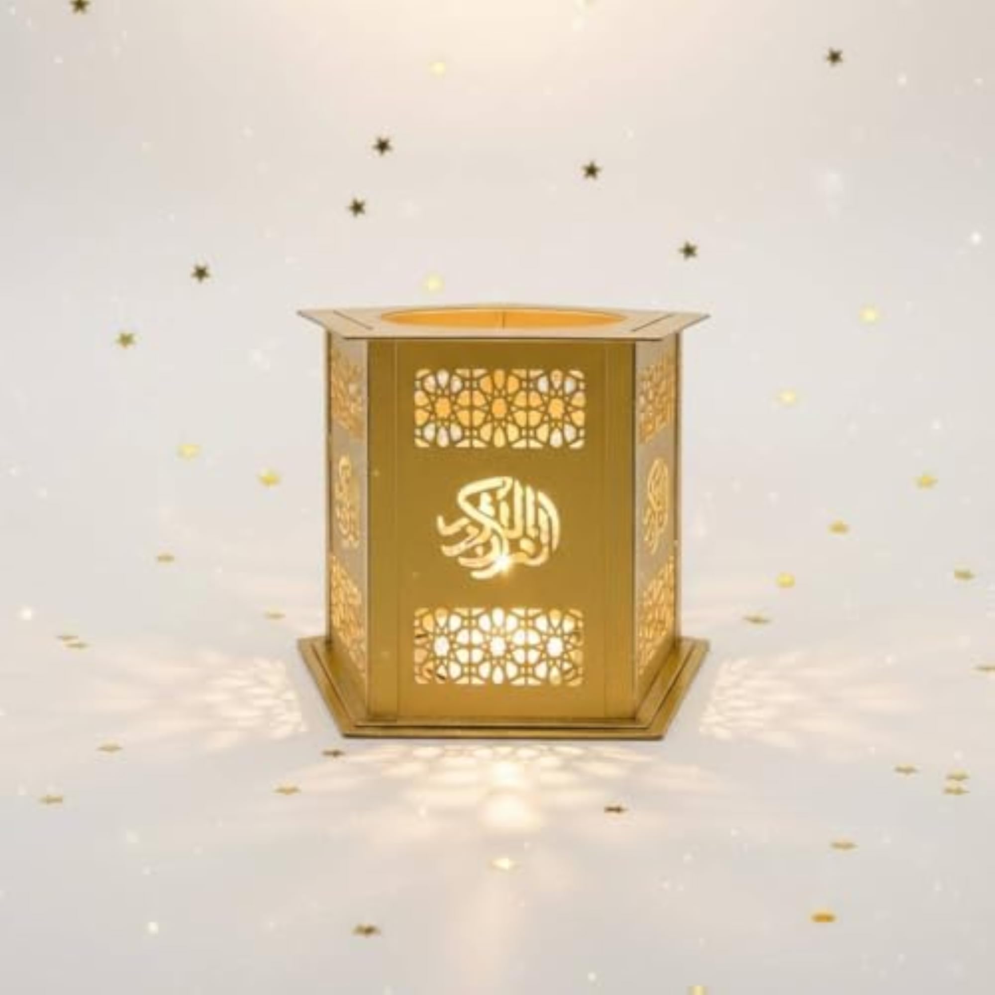 Gold Hollow Candle Holder, Chic Design