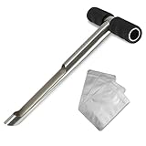 Sleek Space Bodensonde mit kleinen Bodenprobenbeuteln. 30,5 cm-Bodenprobensondenstab. Zum Patent angemeldetes Bodensondendesign für saubere Schichten bei der Bodenprobenentnahme