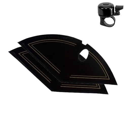 Mantelschoner Hollandrad 26' Schwarz/Gold inkl. 1 x Fahrradklingel