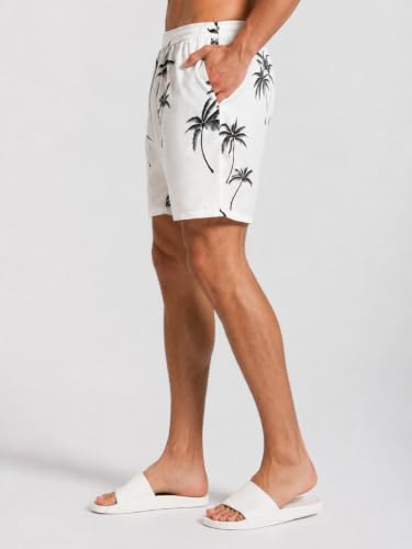 Image of Leriya Fashion Men's Rayon Printed Shorts | Elastic Waist Printed Summer Outfit | Relaxed Fit Casual Short's with Pockets | Lightweight Beach & Lounge Wear | Gym Boxer Shorts for Men