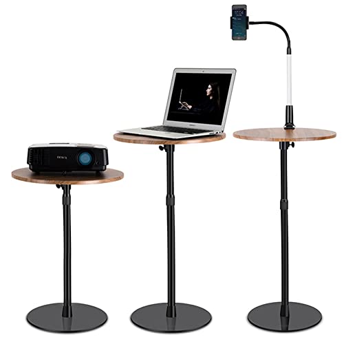 Erfei Bar Table 15.75Inch Small Round Top Adjustable Height Multifunctional Side Table #TOP1