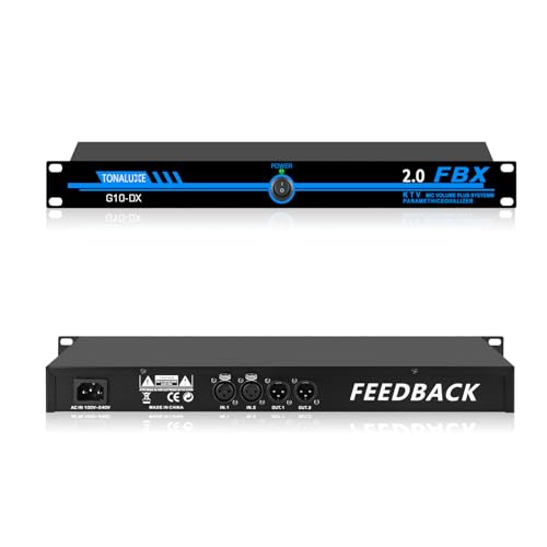 TONALUXE Professional Feedback Suppressor & Feedback Eliminator, Microphone Anti-Howling Frequency...