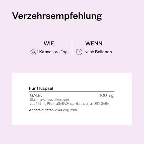 PharmaGABA – Anti-Stress – Hilft Stress und Angst zu reduzieren – Hemmender Neurotransmitter für das Zentrale Nervensystem (ZNS) – Gamma-Aminobuttersäure – Vegan – SuperSmart