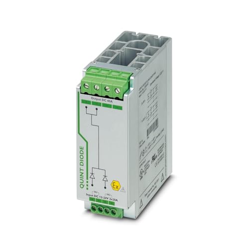 Vanky Industry 1pcs Compatible with Phoenix QUINT-DIODE/12-24DC/2X20/1X40 2320157 Redundancy Module Gray New
