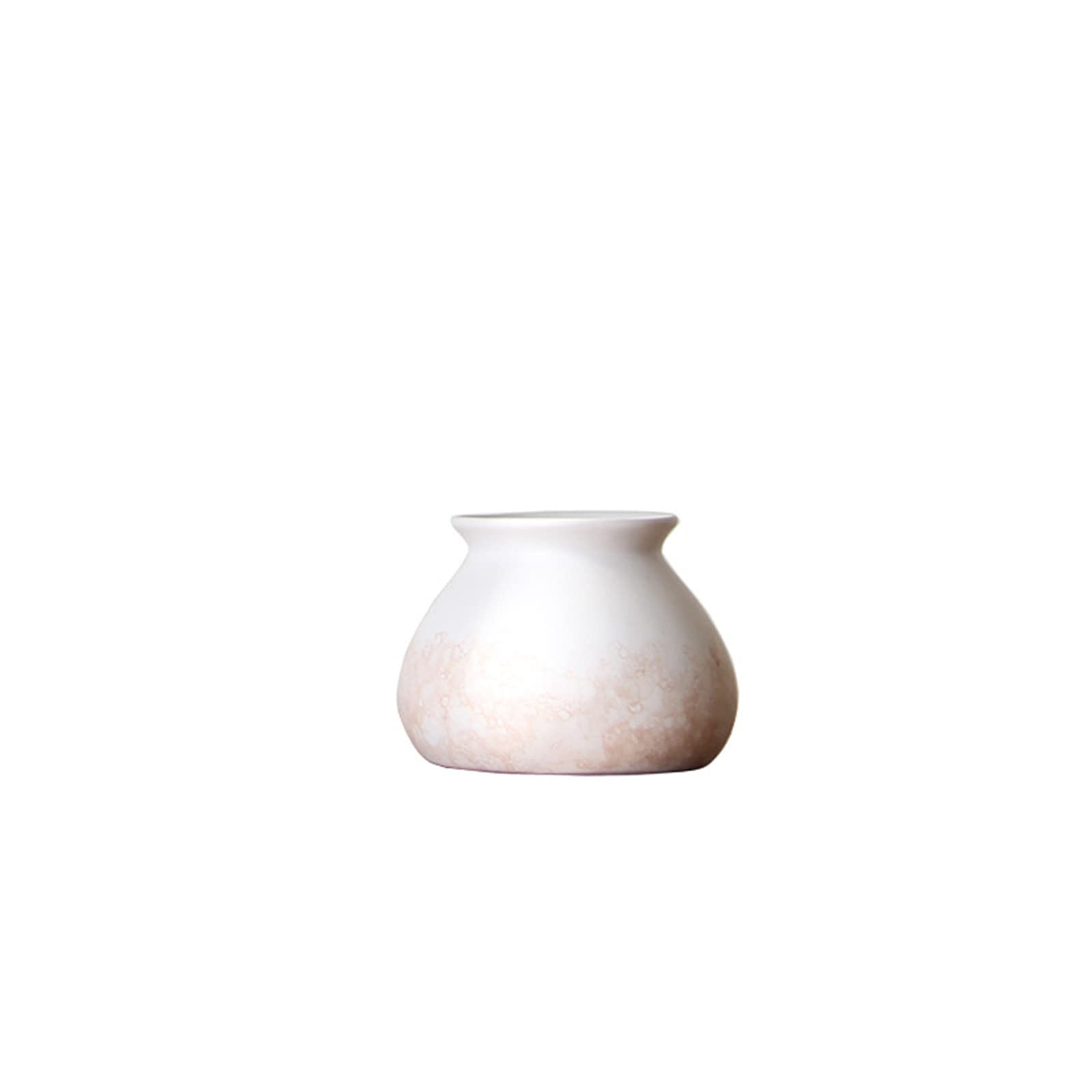 asdchZen Farmhouse Vases,Vases For Flowers Ceramic Vase Tabletop White Vase With Pink Pattern,Vase For Home Decor Living Room Decoration