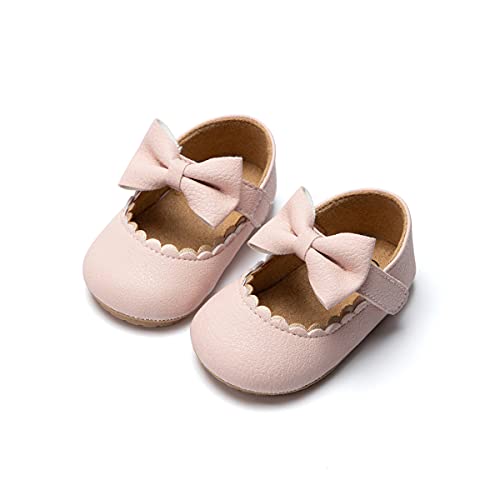 CENCIRILY Infant Baby Girls Mary Jane Flats Non Slip Soft Sole Prewalker Princess Wedding Dress Shoes by CENCIRILY - Used condition - US$6.58