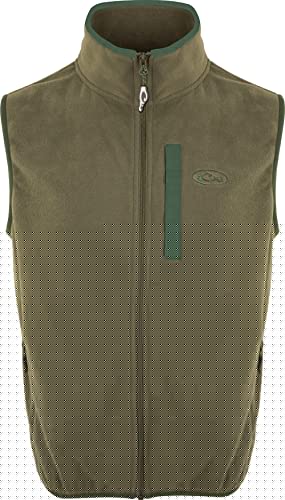 Drake Waterfowl Men’s Hunting Camp Fleece Vest, Oatmeal/Navy, X-Large (Dw1603-Omn-4) #TOP5