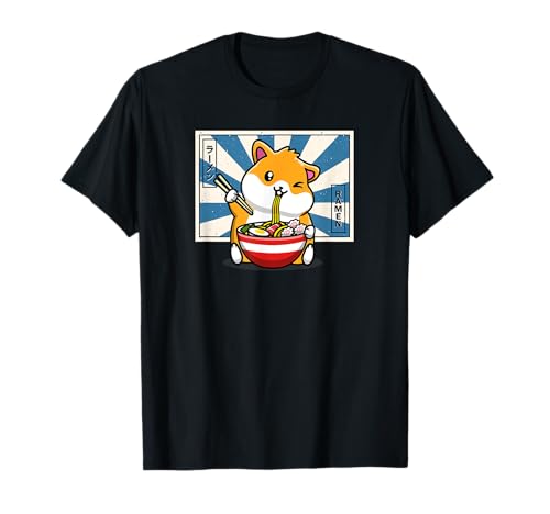Funny Kawaii Kids Ramen Hamster Lover T-Shirt