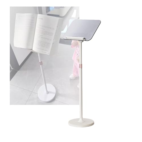 Soporte de suelo ajustable para libros pesados y lectura manos libres