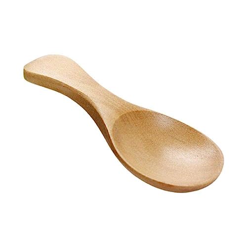 Cucchiaio di legno Mini condimento zucchero condimento sale miele cucchiaino crema legno caffè gelato cucchiaio tè O0W8 marmellata senape
