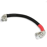 SIGA IMPULSIVE DYNAMIK Batteriekabel 50mm2 Schwarz 25 cm lang Kabel inkl. 2 x Polklemmen 100% Kupfer Verbindungskabel für mehrere Batterien