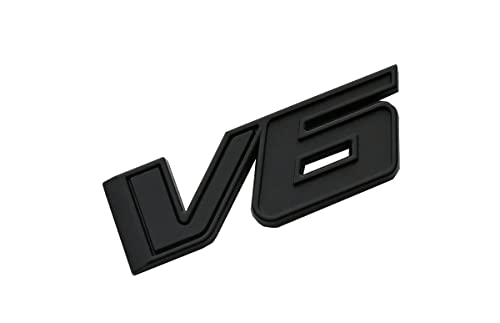 Image of 1x NEW Bed Fender V6 Emblem Tailgate 3D Sticker Badge Replacemewnt for 17-18 Canyon Colorado 23349280 (Black)