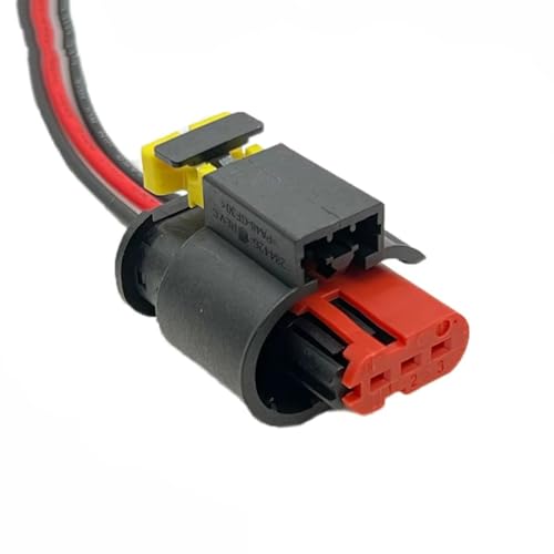 Conector de bobina de encendido impermeable de 3 pines hembra para cables marinos 284425-1 3