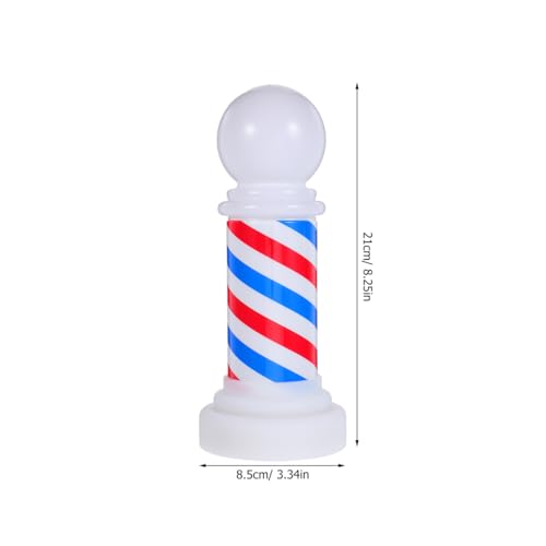 Image of FOMIYES Hair Salon Pole Light: Red White Blue Rotating Neon Sign - Professional Barber Shop Decor - Ideal for Salons, Barbershops, and Storefronts - USB Powered (Batteries Not Included)