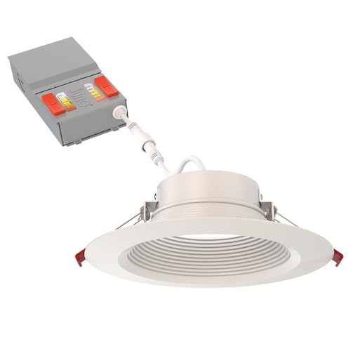 Image of Juno 6 inch Canless Wafer LED Light, 5-in-1 CCT, Deep Regressed Baffle Trim 6Pk