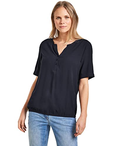 CECIL Damen B343930 Shirtbluse, Deep Blue, XXL EU