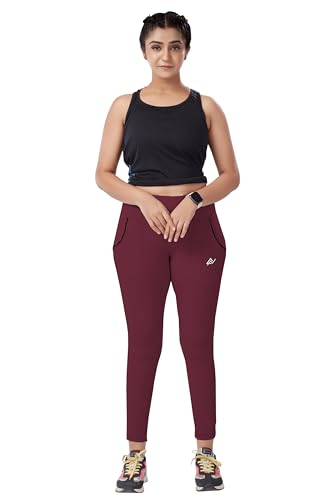 Image of Nexsus Appparels Stretchable Gym Pants for Workout : The Ultimate Yoga Pants | Gym Wear for Woman | Gym Tights for Women with Side Pockets | Available in Plus Size's