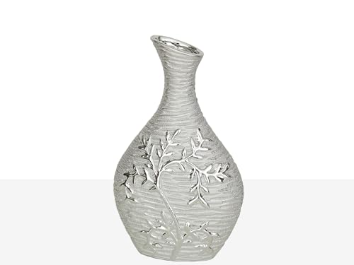 Vase en porcelaine argentée moderne pour décoration de table raffinée - 2