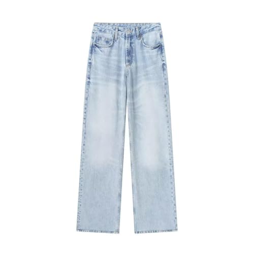 Blushing Comfort Jeans,Wide Leg Jeans for Women High Waisted Stretchy Denim Jeans Fashion Baggy Trouser with Pockets